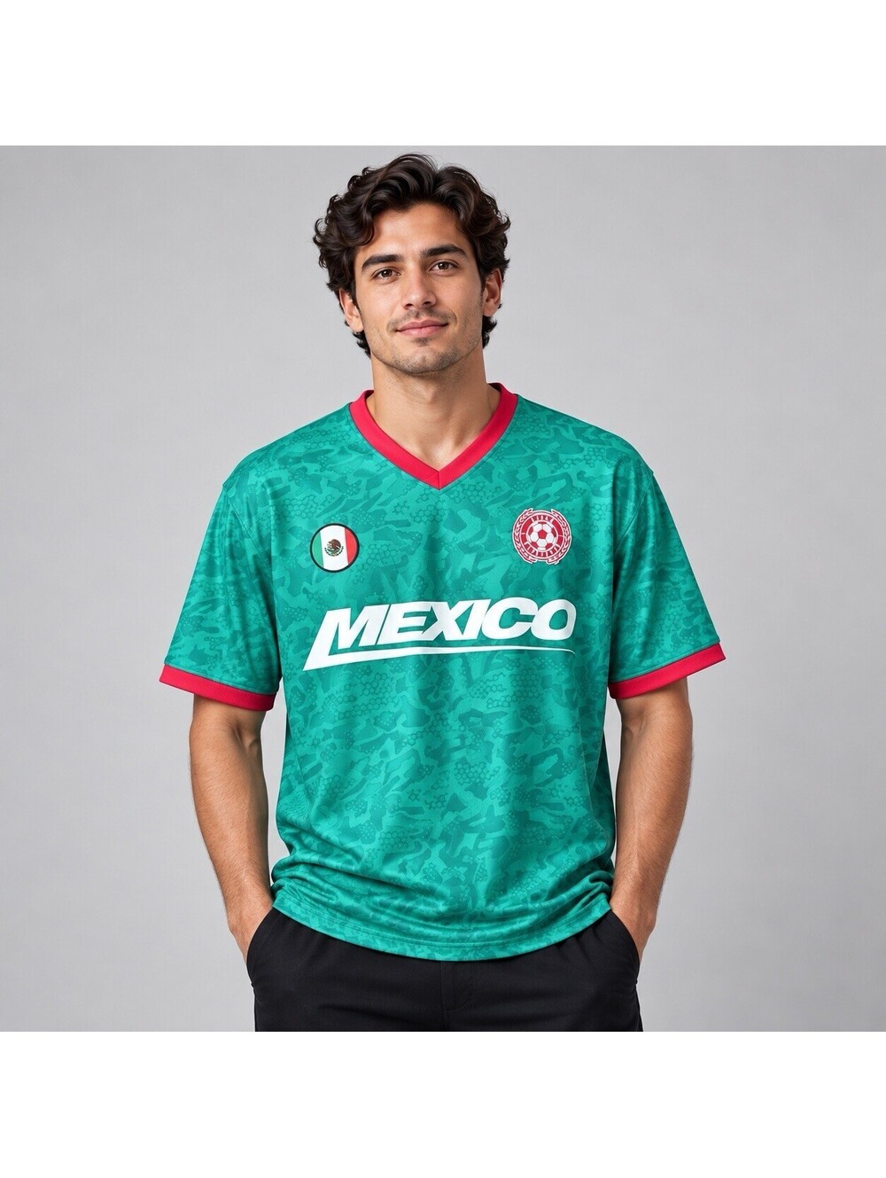 Mexico Soccer Football Jersey Large By Urban Heritage Green